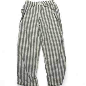 Victoria Secret Striped Green and White Pants